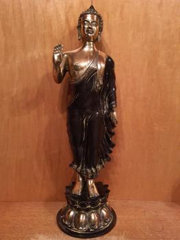 Buddha-Figur, (55,5cm) Messing  - Thailand - 21. Jahrhundert