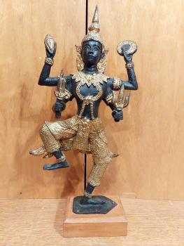 Bronze-Figur, Vishnu - Thailand - Anfang 20. Jahrhundert