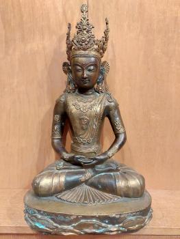 Bronze-Figur, (51cm) Bodhisattva  - Tibet - 1. Hälfte 20. Jahrhundert