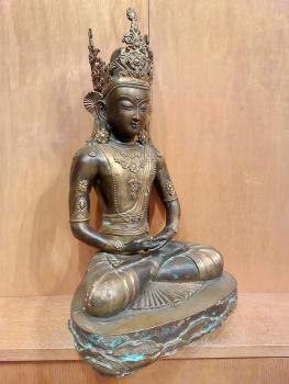 Bronze-Figur, (51cm) Bodhisattva  - Tibet - 1. Hälfte 20. Jahrhundert