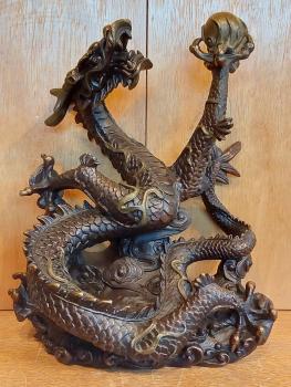 Bronze-Figur, Drache  - China - 20. Jahrhundert