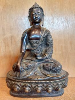 Bronze-Buddha, Sakyamuni  - Nepal - 1. Hälfte 20. Jahrhundert