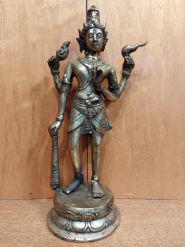 Bronze-Figur, Lord Shiva  - Indien - Mitte 20. Jahrhundert