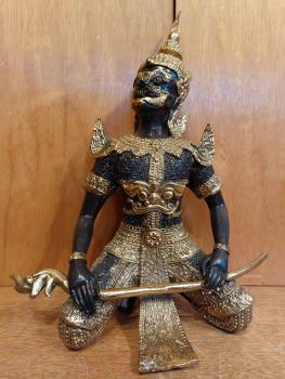 Bronze-Figur, Hanuman  - Thailand - 21. Jahrhundert