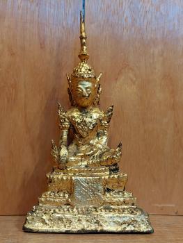 Bronze-Figur, Rattanakosin-Buddha  -Thailand - Ende 19. Jahrhundert