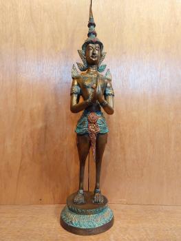 Bronze-Figur, Kinnara  - Thailand - 20. Jahrhundert