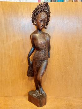 Holz-Figur, Junge Dame - Bali - 20. Jahrhundert