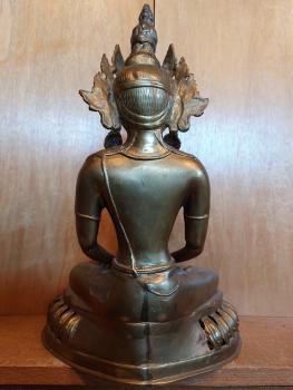 Messing-Figur, Buddha Amitayus  - Tibet - 20. Jahrhundert