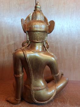 Bronze-Figur, Lord Indra - Nepal  - 2. Hälfte 20. Jahrhundert