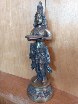 Bronze-Figur, Lakshmi  - Indien - Mitte 20. Jahrhundert