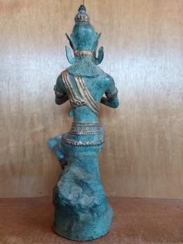 Phra Aphai Mani - Flötenspieler, Bronze - Thailand - Mitte 20. Jahrhundert