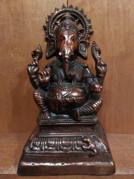 Kupferblech-Figur, Ganesha  Indien - Ende 20. Jahrhundert