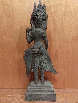 Bronze-Figur, Apsara  - Kambodscha - 1. Hälfte 20. Jahrhundert