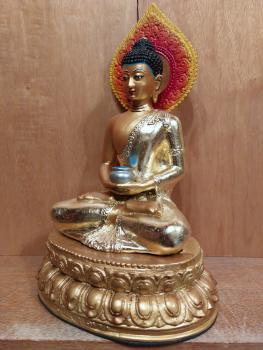 Buddha-Figur, Bronze  - Nepal - Anfang 21. Jahrhundert