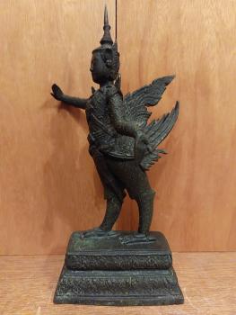 Bronze-Figur, Kinnara  - Thailand - 20. Jahrhundert