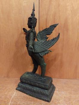 Bronze-Figur, Kinnara  - Thailand - 20. Jahrhundert