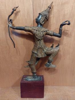 Bronze-Figur, Shri Rama  - Thailand - 1. Hälfte 20. Jahrhundert