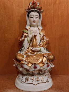 Porzellan-Figur, Guan Yin  - China - 2. Hälfte 20. Jahrhundert