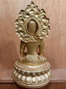 Buddha-Figur, Bronze  - Indien - 1. Hälfte 20. Jahrhundert