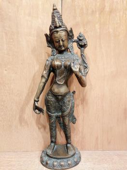 Bronze-Figur, Shakti  - Indien - 1. Hälfte 20. Jahrhundert