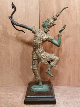 Bronze-Figur, Thai Rama  - Thailand - Mitte 20. Jahrhundert