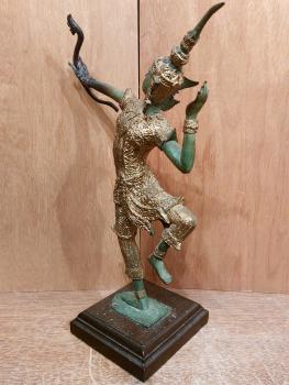 Bronze-Figur, Thai Rama  - Thailand - Mitte 20. Jahrhundert