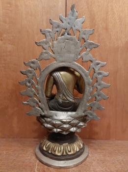 Bronze-Figur, Siddharta Gautama - Nepal - Mitte 20. Jahrhundert