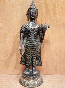 Bronze-Figur, Buddha Sultanganj  - Indien - 20. Jahrhundert