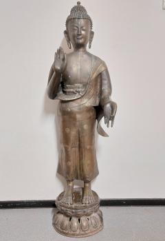 Buddha-Figur, (129cm) Bronze - Thailand - Mitte des 20. Jahrhunderts