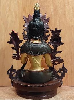 Bronze-Figur, Grüne Tara  - Nepal - 20. Jahrhundert