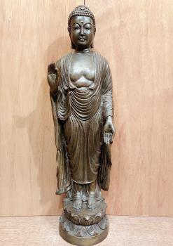 Bronze-Figur, Buddha Amithaba  - Tibet - Mitte 20. Jahrhundert