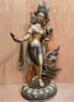Bronze-Figur, Tanzende Tara  - Indien - Ende 20. Jahrhundert
