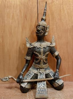 Bronze-Figur, Hanuman  - Thailand - 21. Jahrhundert