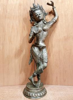 Bronze-Figur, Maya Devi  - Indien - Anfang 20, Jahrhundert