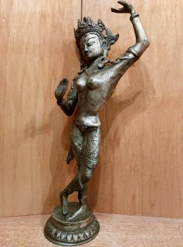 Bronze-Figur, Maya Devi  - Indien - Anfang 20, Jahrhundert