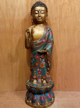 Bronze-Figur, Buddha Siddharta  - Nepal -  Anfang 20. Jahrhundert