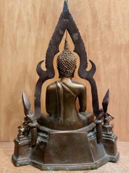 Bronze-Figur, Buddha  - Thailand - 20. Jahrhundert