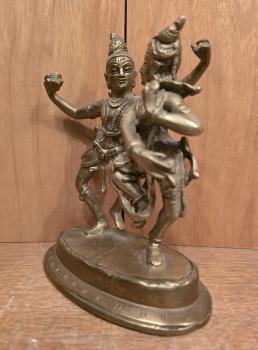 Bronze-Figur, Tanzendes Paar  - Indien - 2. Hälfte des 20. Jahrhunderts