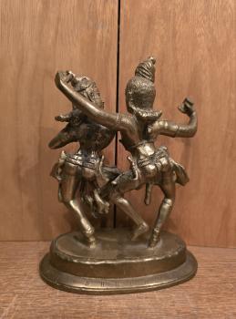 Bronze-Figur, Tanzendes Paar  - Indien - 2. Hälfte des 20. Jahrhunderts