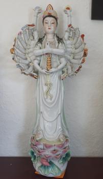 Porzellan-Skulptur, Guanyin  - China - 2. Hälfte 20. Jahrhunderts