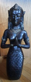 Bronze-Figur, Naga Kanya - Thailand - Anfang 20. Jahrhundert