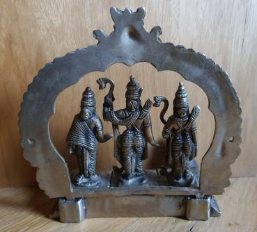 Messing-Figur, Rama+Sita+Laxman+Hanuman - Indien - 20. Jahrhundert