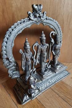 Messing-Figur, Rama+Sita+Laxman+Hanuman - Indien - 20. Jahrhundert