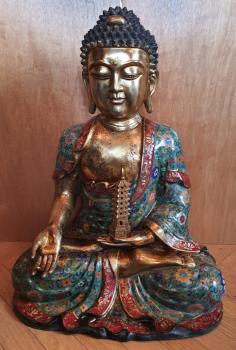 Buddha-Bronze, Ratnasambhava  - China - 20. Jahrhundert