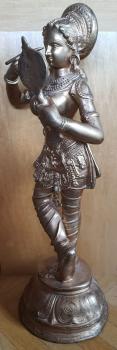 Bronze-Figur, Göttin der Schönheit  - Indien - 20. Jahrhundert