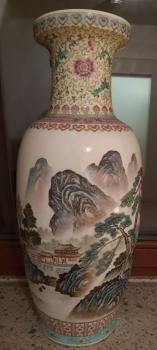 Vase, (61,5cm) Porzellan - China - Mitte 20. Jahrhundert