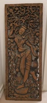 Relief, Holz  -  Bali -  Mitte 20. Jahrhundert