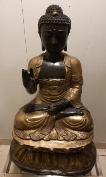 Buddha-Bronze, (76cm) Amoghasiddhi -Thailand - Anfang 20. Jahrhundert