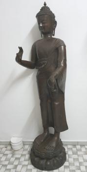 Budda-Figur, (139cm)Bronze  - Thailand - Anfang 20. Jahrhundert