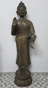 Buddha-Figur, (134cm) Bronze  - Thailand - Anfang 20. Jahrhundert